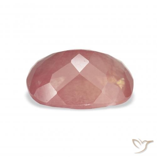 Andesina Labradorite Rosa rossastra naturale da 3.53 ct, Cuscino, Trasparente