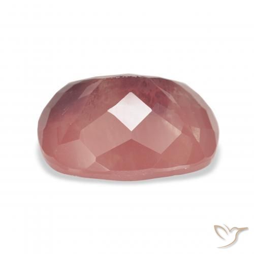 Andesina Labradorite Arancio rossastro pallido naturale da 6.19 ct, Cuscino, Trasparente