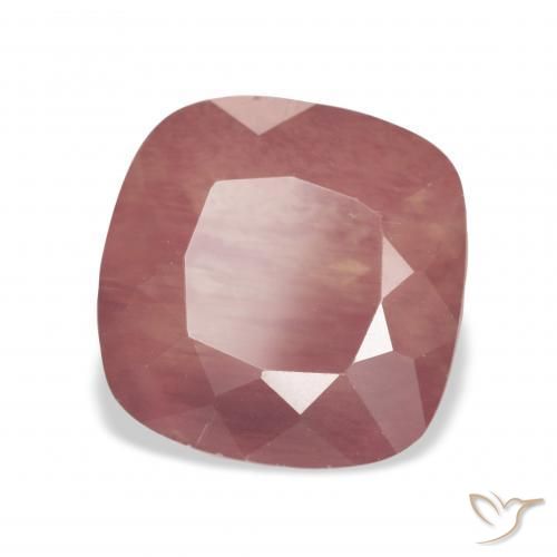 Andesina Labradorite Rosso medio naturale da 4.63 ct, Cuscino, Trasparente