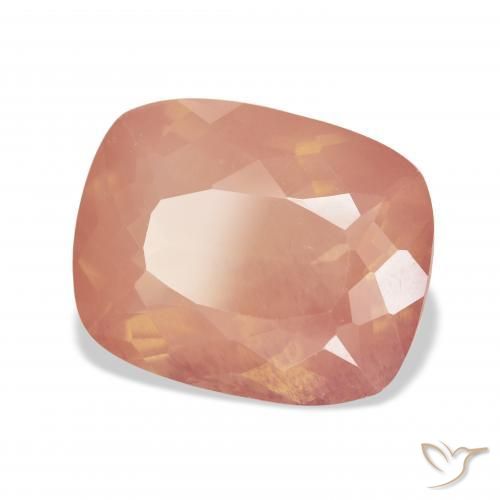 Andesina Labradorite Arancio rossastro chiaro naturale da 10.14 ct, Cuscino, Trasparente