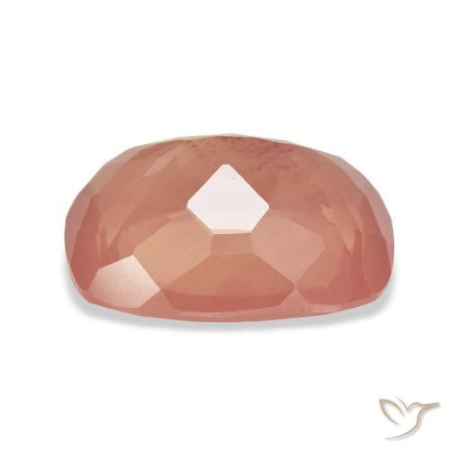 Andesina Labradorite Arancio rossastro chiaro naturale da 10.14 ct, Cuscino, Trasparente