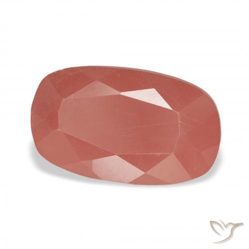 Andesina Labradorite Rosso medio naturale da 3.05 ct, Cuscino, Traslucido
