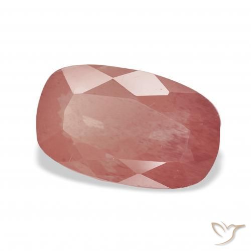 Andesina Labradorite Rosso medio naturale da 2.96 ct, Cuscino, Trasparente