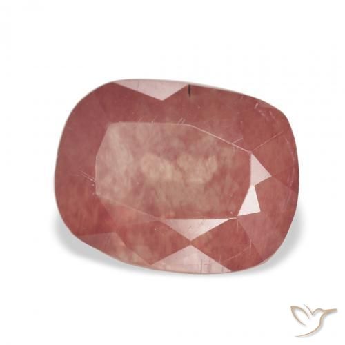 Andesina Labradorite Rosso medio naturale da 3.23 ct, Cuscino, Trasparente