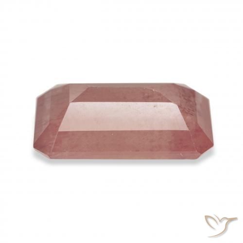 Andesina Labradorite Arancio rossastro pallido naturale da 4.32 ct, Ottagonale / Taglio smeraldo, Trasparente