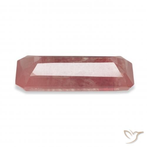 Andesina Labradorite Rosso arancione naturale da 3.88 ct, Ottagonale / Taglio smeraldo, Trasparente