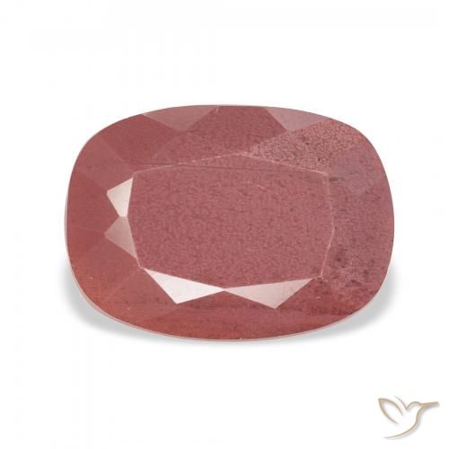 3.07ct Naturale Rosa rosa Andesina Labradorite, Cuscino, Traslucido