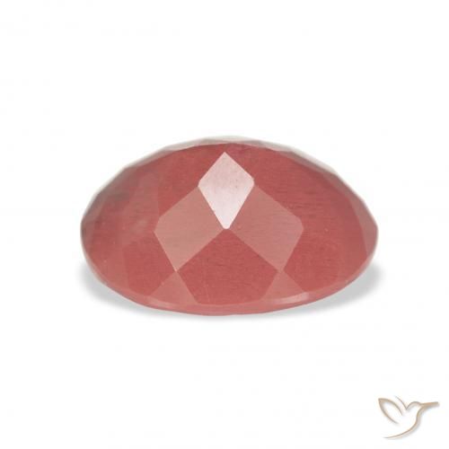 Andesina Labradorite Rosso medio naturale da 2.96 ct, Ovale, Traslucido