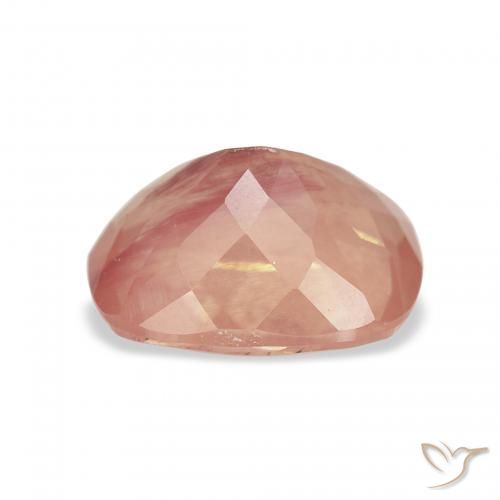 Andesina Labradorite Rosa medio naturale da 3.13 ct, Cuscino, Trasparente