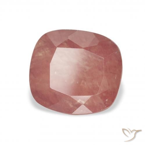 Andesina Labradorite Rosa rosa naturale da 2.46 ct, Cuscino, Trasparente