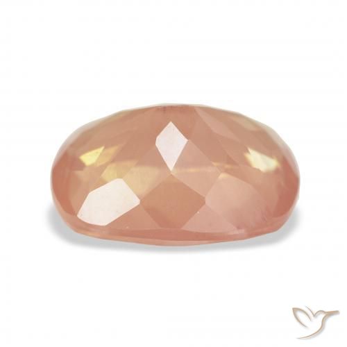 Andesina Labradorite Arancio rossastro chiaro naturale da 4.00 ct, Cuscino, Trasparente