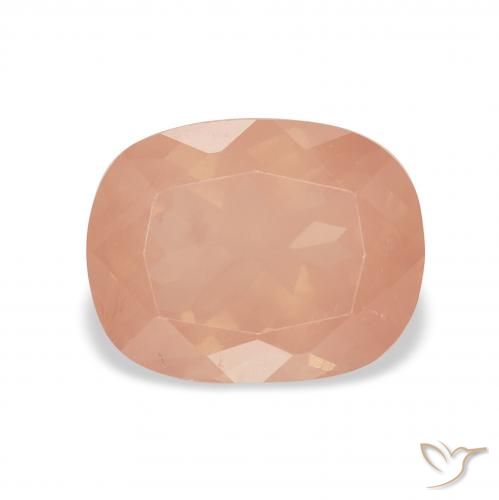 2.28ct Naturale Arancio rossastro chiaro Andesina Labradorite, Cuscino, Trasparente