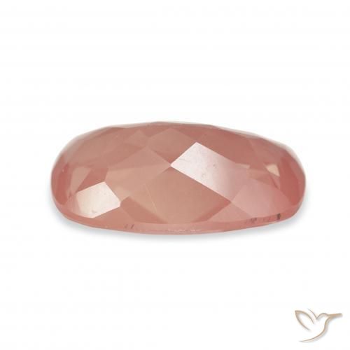 Andesina Labradorite rosa lampone naturale da 3.22 ct, Cuscino, Trasparente
