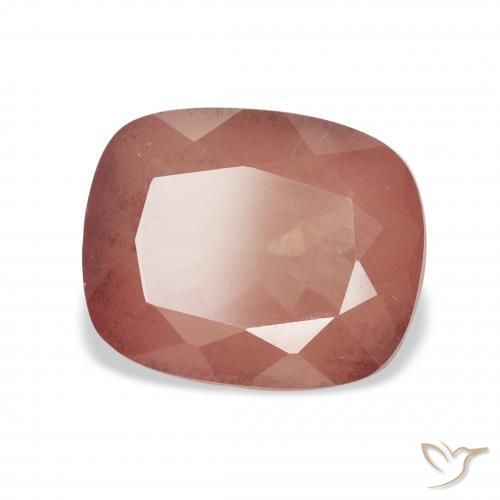 Andesina Labradorite Rosa medio naturale da 3.83 ct, Cuscino, Trasparente