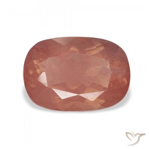 2.89ct Naturale rosa lampone Andesina Labradorite, Cuscino, Trasparente