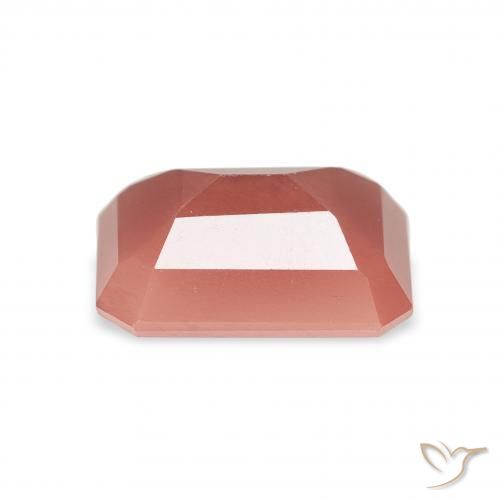 Andesina Labradorite Rosso medio naturale da 1.83 ct, Ottagonale / Taglio smeraldo, Traslucido