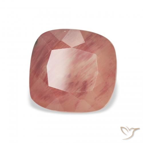 Andesina Labradorite Rosso medio naturale da 2.88 ct, Cuscino, Traslucido