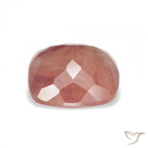 Andesina Labradorite Rosso medio naturale da 2.88 ct, Cuscino, Traslucido