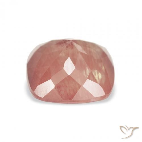 Andesina Labradorite Rosso medio naturale da 3.21 ct, Cuscino, Trasparente