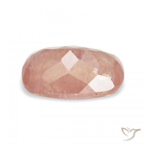 Andesina Labradorite Rosa medio naturale da 2.58 ct, Cuscino, Trasparente