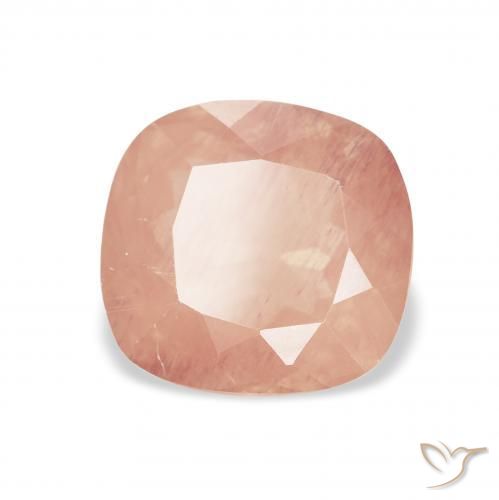 Andesina Labradorite Rosa Arancione Chiaro naturale da 2.35 ct, Cuscino, Trasparente