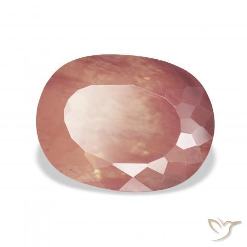 Andesina Labradorite Rosso medio naturale da 5.76 ct, Cuscino, Trasparente