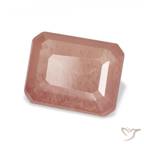 Andesina Labradorite Rosso medio naturale da 2.49 ct, Ottagonale / Taglio smeraldo, Trasparente