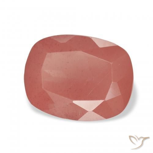 Andesina Labradorite Rosso medio naturale da 3.34 ct, Cuscino, Trasparente