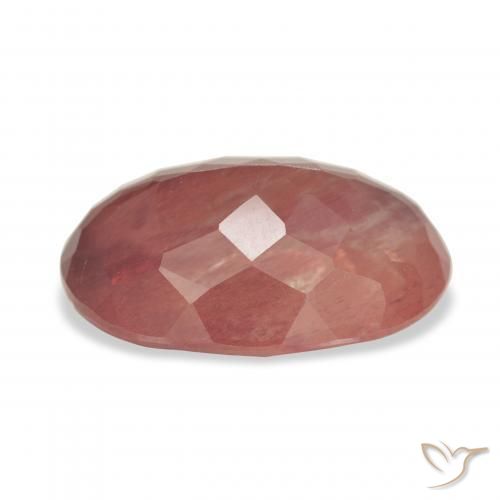 Andesina Labradorite Sangue rosso naturale da 5.54 ct, Ovale, Trasparente