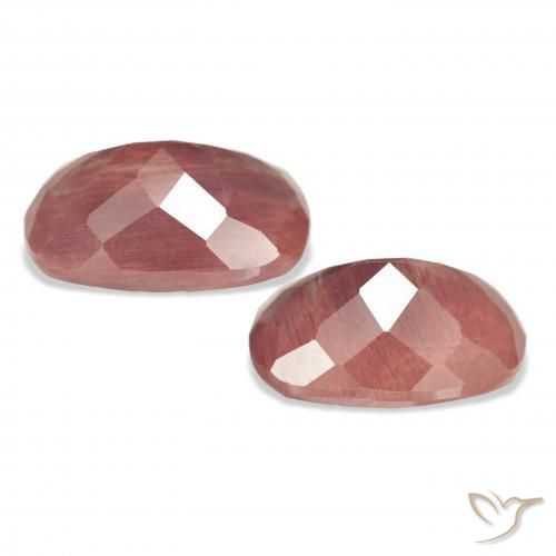Gemme di Andesina Labradorite Rosa medio naturale da 5.97 ct, Cuscino, Traslucido