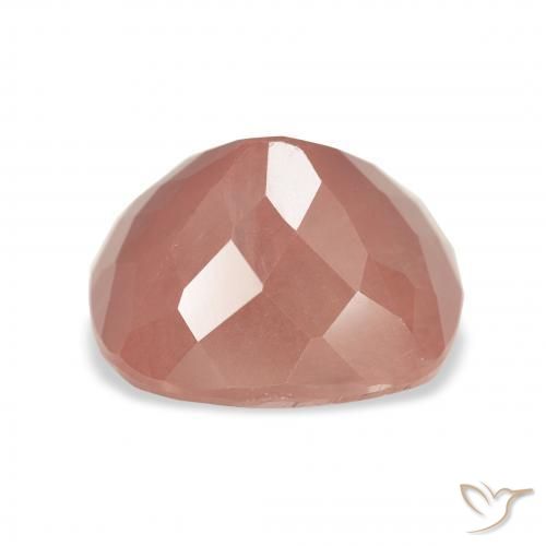 Andesina Labradorite Rosa medio naturale da 4.48 ct, Cuscino, Trasparente