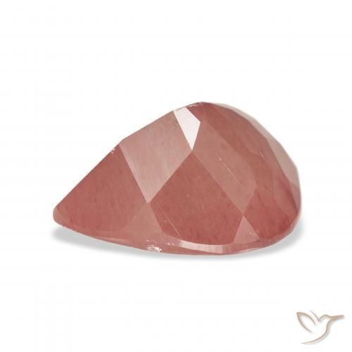 Andesina Labradorite Rosa arancione naturale da 5.01 ct, Forma a pera, Trasparente