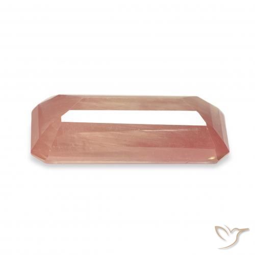 Andesina Labradorite Pompelmo Rosa naturale da 2.73 ct, Ottagonale / Taglio smeraldo, Trasparente