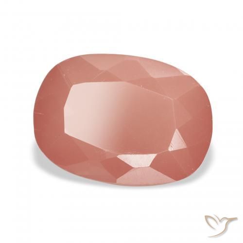 Andesina Labradorite Rosso intenso naturale da 3.04 ct, Cuscino, Traslucido