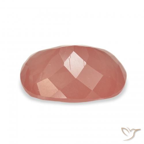 Andesina Labradorite Rosso intenso naturale da 3.04 ct, Cuscino, Traslucido