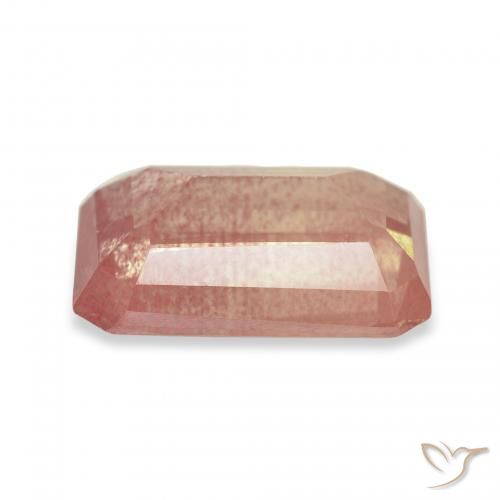 Andesina Labradorite Arancio rossastro chiaro naturale da 2.68 ct, Ottagonale / Taglio smeraldo, Trasparente