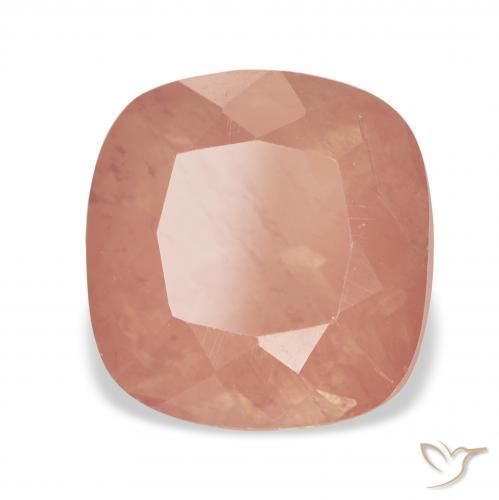 Andesina Labradorite Arancione rossastra naturale da 3.66 ct, Cuscino, Trasparente