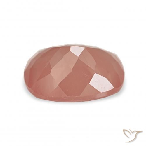 Andesina Labradorite Arancio rossastro pallido naturale da 2.99 ct, Cuscino, Trasparente