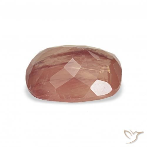 Andesina Labradorite Rosso medio naturale da 2.54 ct, Cuscino, Trasparente
