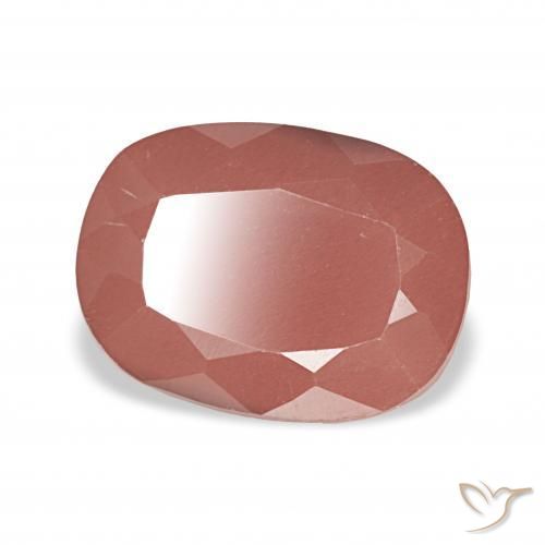 Andesina Labradorite Rosso medio naturale da 2.85 ct, Cuscino, Traslucido