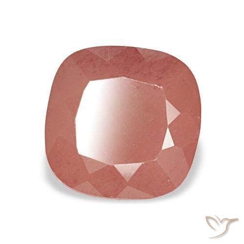 Andesina Labradorite Rosso medio naturale da 2.65 ct, Cuscino, Trasparente