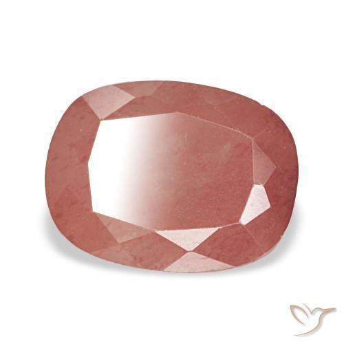 Andesina Labradorite Rosso medio naturale da 2.74 ct, Cuscino, Trasparente