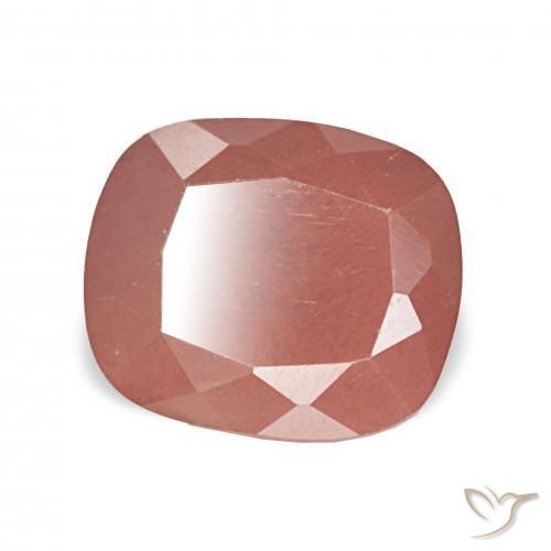 Andesina Labradorite Rosso medio naturale da 2.63 ct, Cuscino, Traslucido