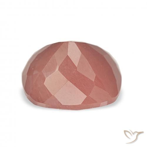 Andesina Labradorite Rosso medio naturale da 2.63 ct, Cuscino, Traslucido