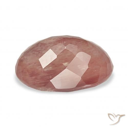 Andesina Labradorite Rosso medio naturale da 3.80 ct, Ovale, Trasparente