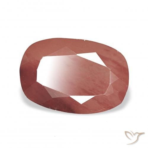 Andesina Labradorite Rosso medio naturale da 2.68 ct, Cuscino, Trasparente