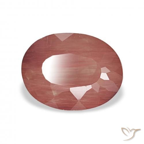 Andesina Labradorite Sangue rosso naturale da 2.06 ct, Ovale, Trasparente