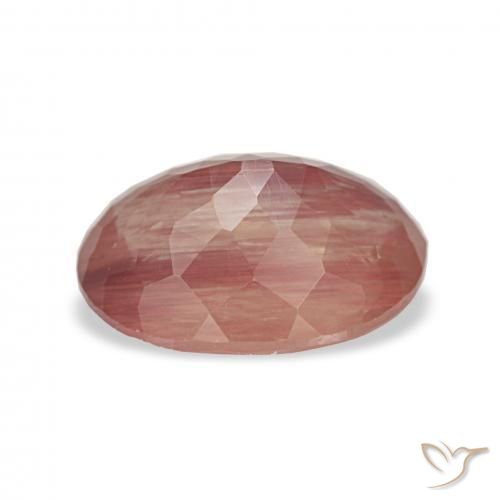 Andesina Labradorite Sangue rosso naturale da 2.06 ct, Ovale, Trasparente