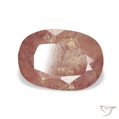 Andesina Labradorite Sangue rosso naturale da 2.25 ct, Cuscino, Trasparente