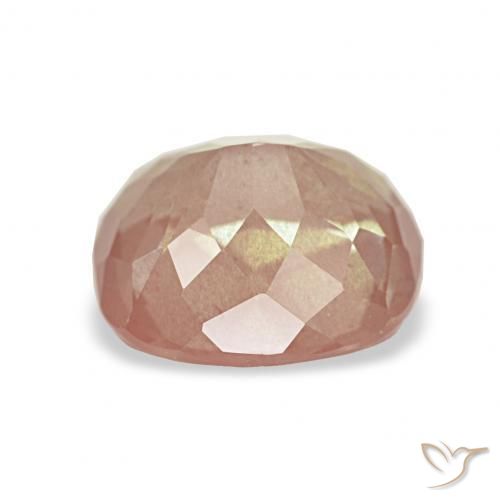 Andesina Labradorite Rosa chiaro naturale da 1.85 ct, Cuscino, Trasparente